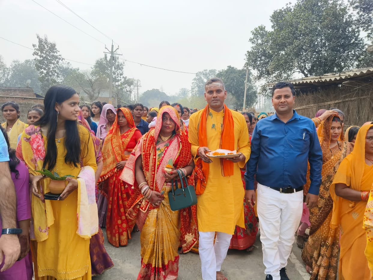 Shivling Pran Pratishtha ritual begins with Kalash Yatra