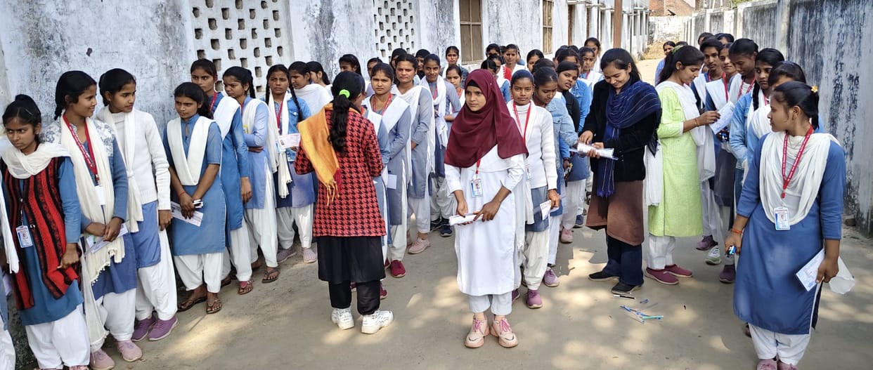 The exam was held under tight security on the second day, with 415 students absent
