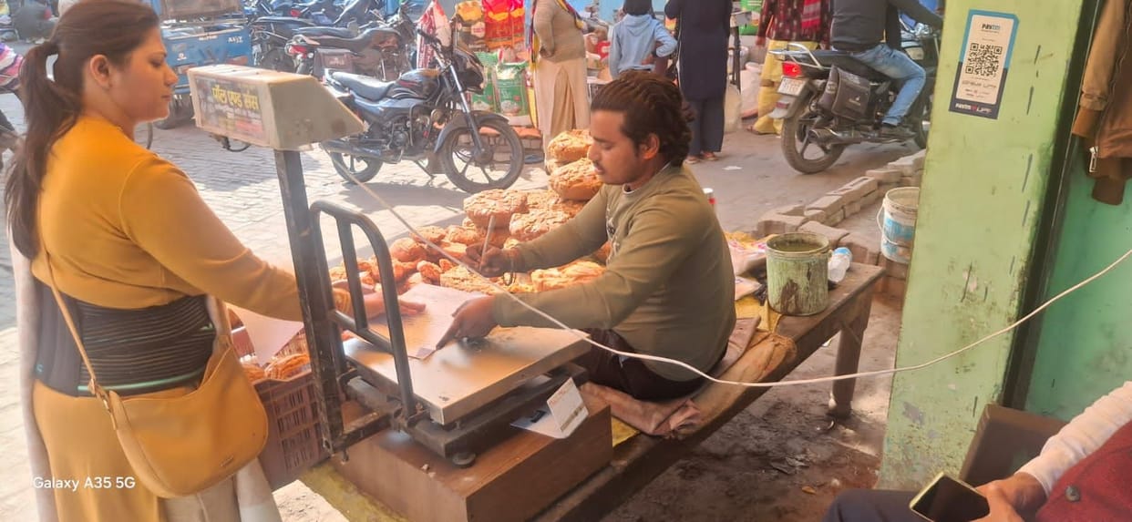 Four samples were collected, 74 liters of oil was sealed and 45 kg of chhena sweets were destroyed.