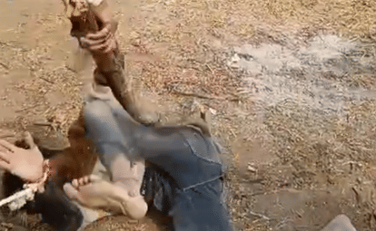 Dhar News Young man tied with rope and brutally beaten,