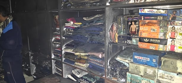 A fire broke out in a shop due to a short circuit, causing a loss of Rs 5 lakh