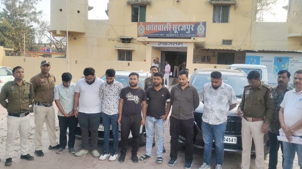 Major action against those who blocked state highway to celebrate their birthday; police arrested 7 accused.