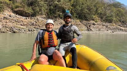 Film actor Dalip Tahil enjoyed rafting