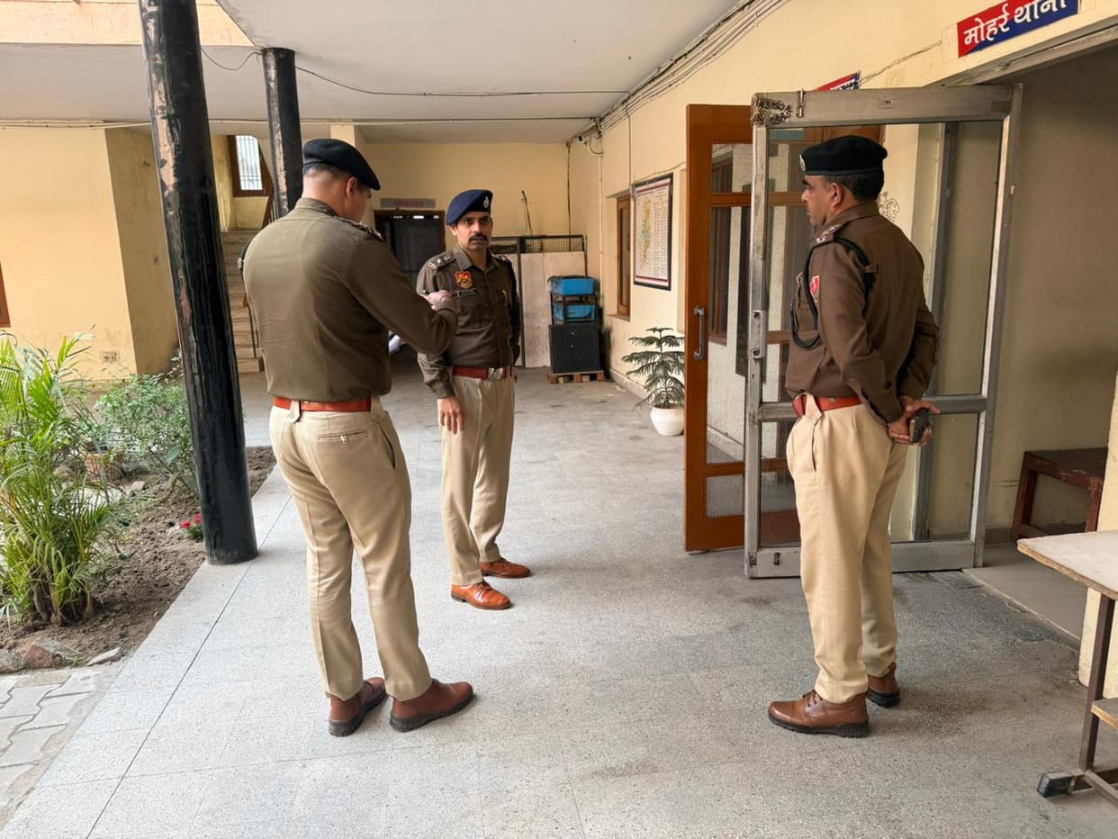 SP inspected Saha police station and gave instructions to repair the storeroom.