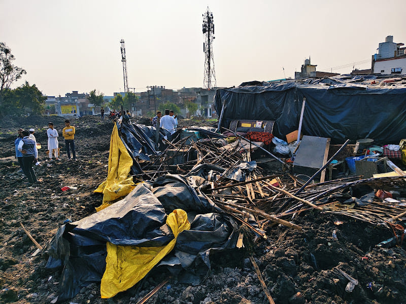 Bulldozers roared against encroachments amid protests, destroying constructions