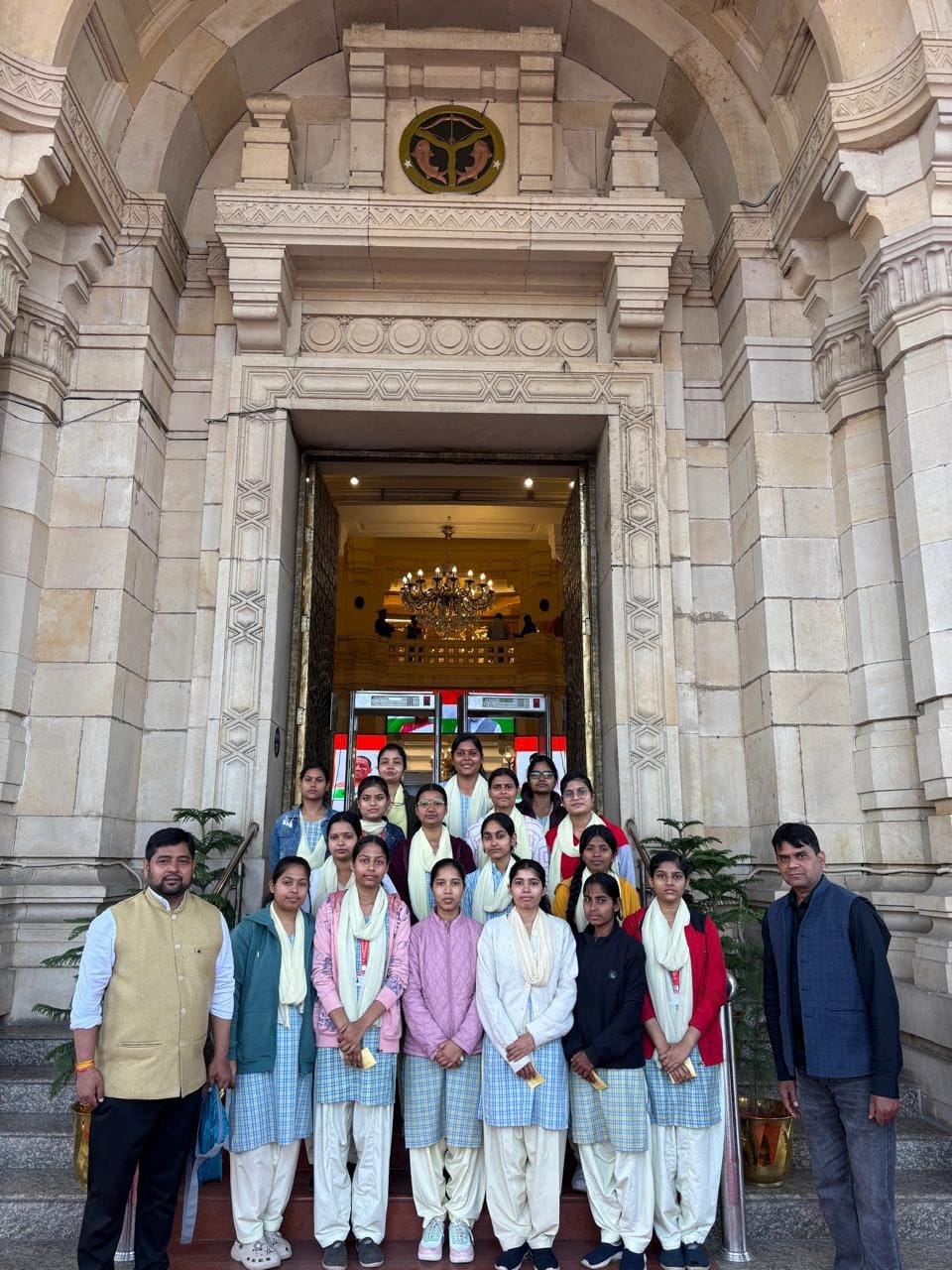 Girls faced discussion in the assembly