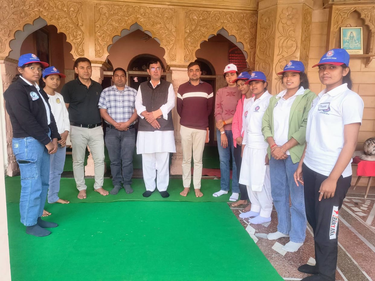 On the fourth day of the camp, volunteers cleaned the premises.
