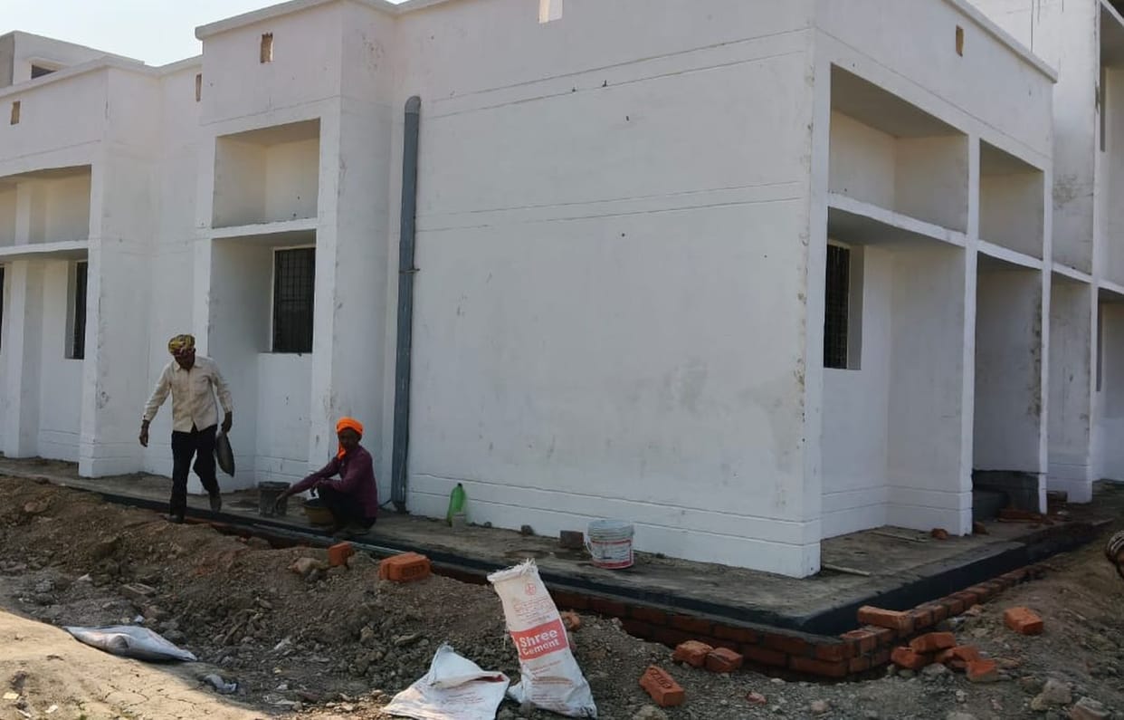 Three hostels built at a cost of nine crore rupees are still incomplete.