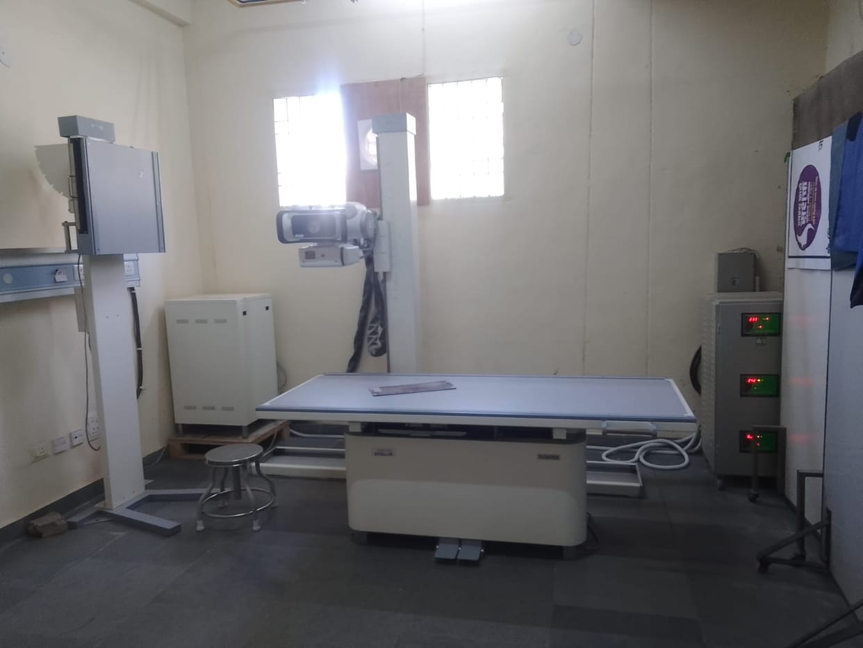 Patients are upset due to the breakdown of X-ray machine in the hospital