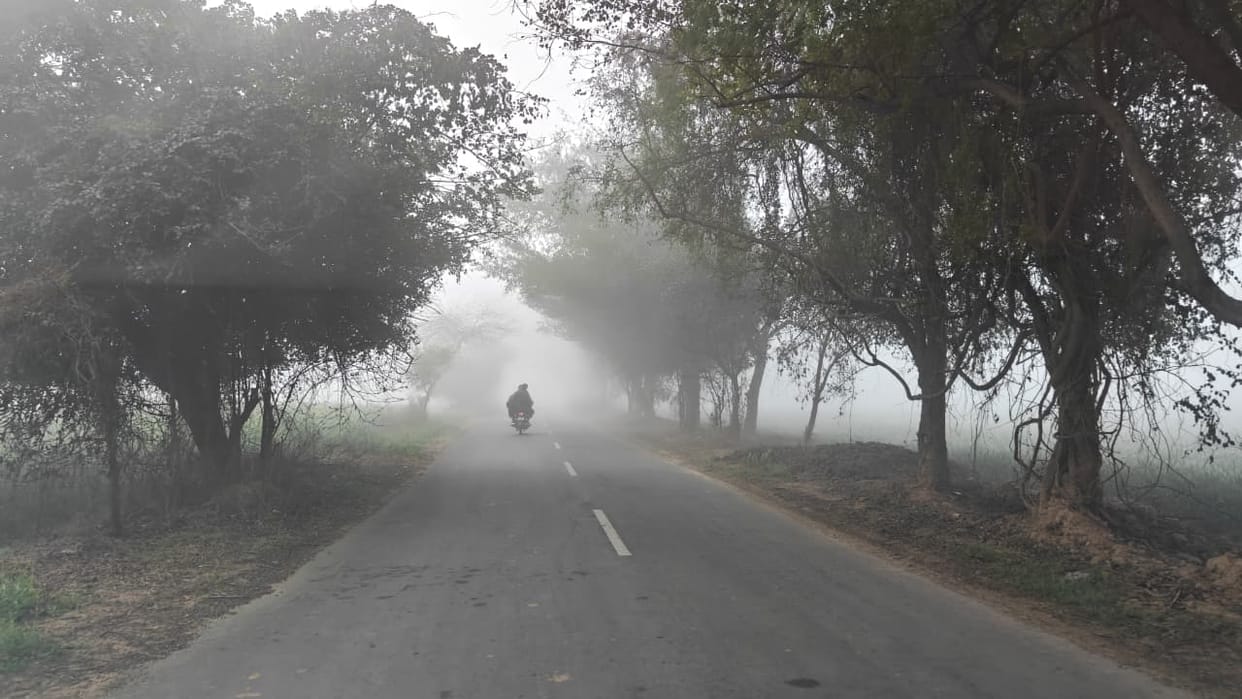 Fog prevailed till 10 am, the weather will remain dry for the next two days
