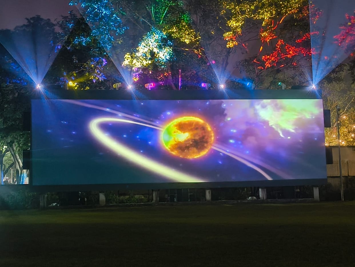 Light and sound show will start after the renovation