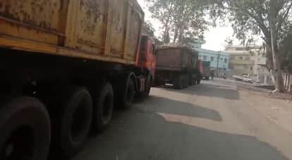 Truck driver dies in accident involving speeding trailer vehicle.