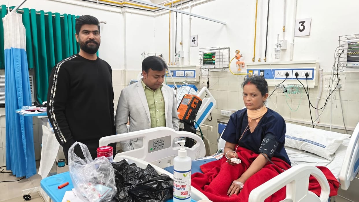 Thyroid surgery was performed for the first time in the medical college