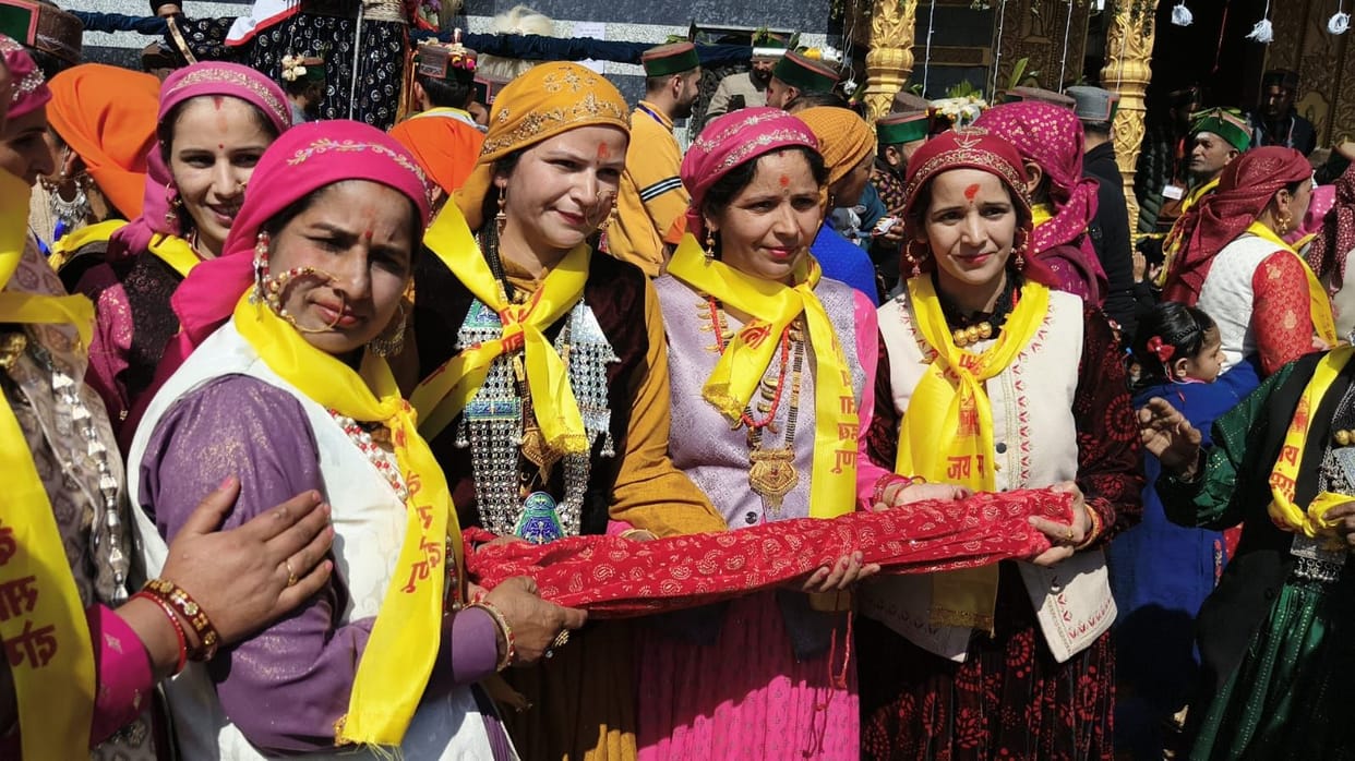 The ritual is going on in Mata Mangala Kali and Dev Adhishta Doganu