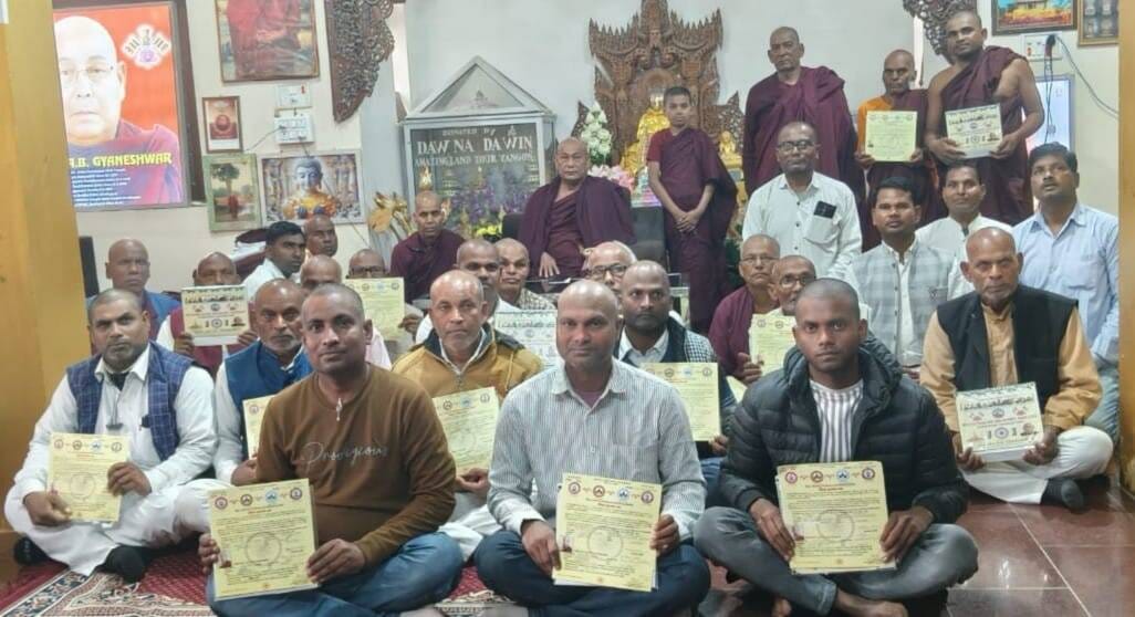 Myanmar Buddhist Temple concludes ordination training