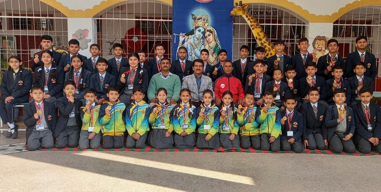 Radha Krishna School students shine in the Sub Junior Wushu Championship