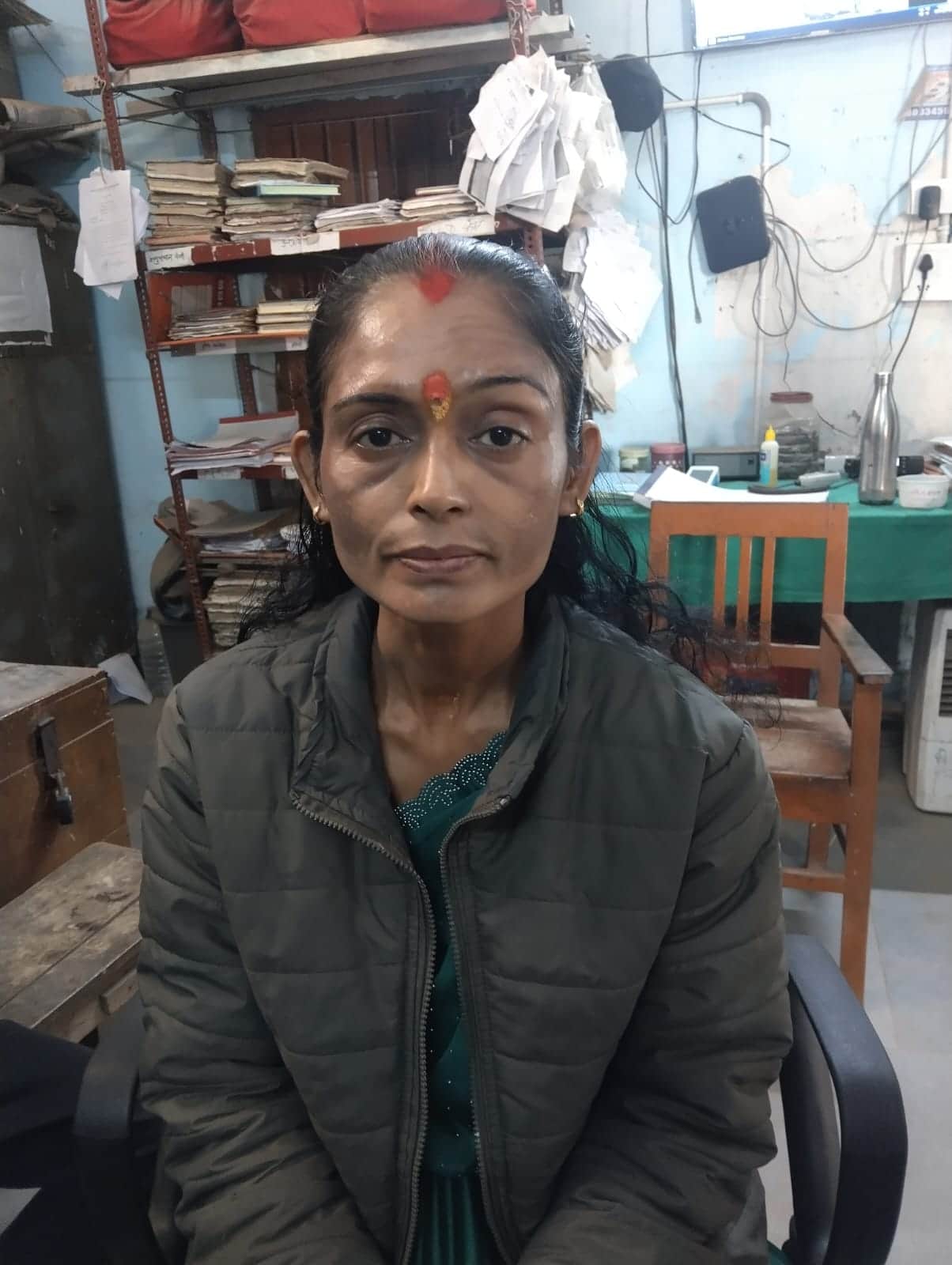 सहायक खजांची थाना में बरामद महिला