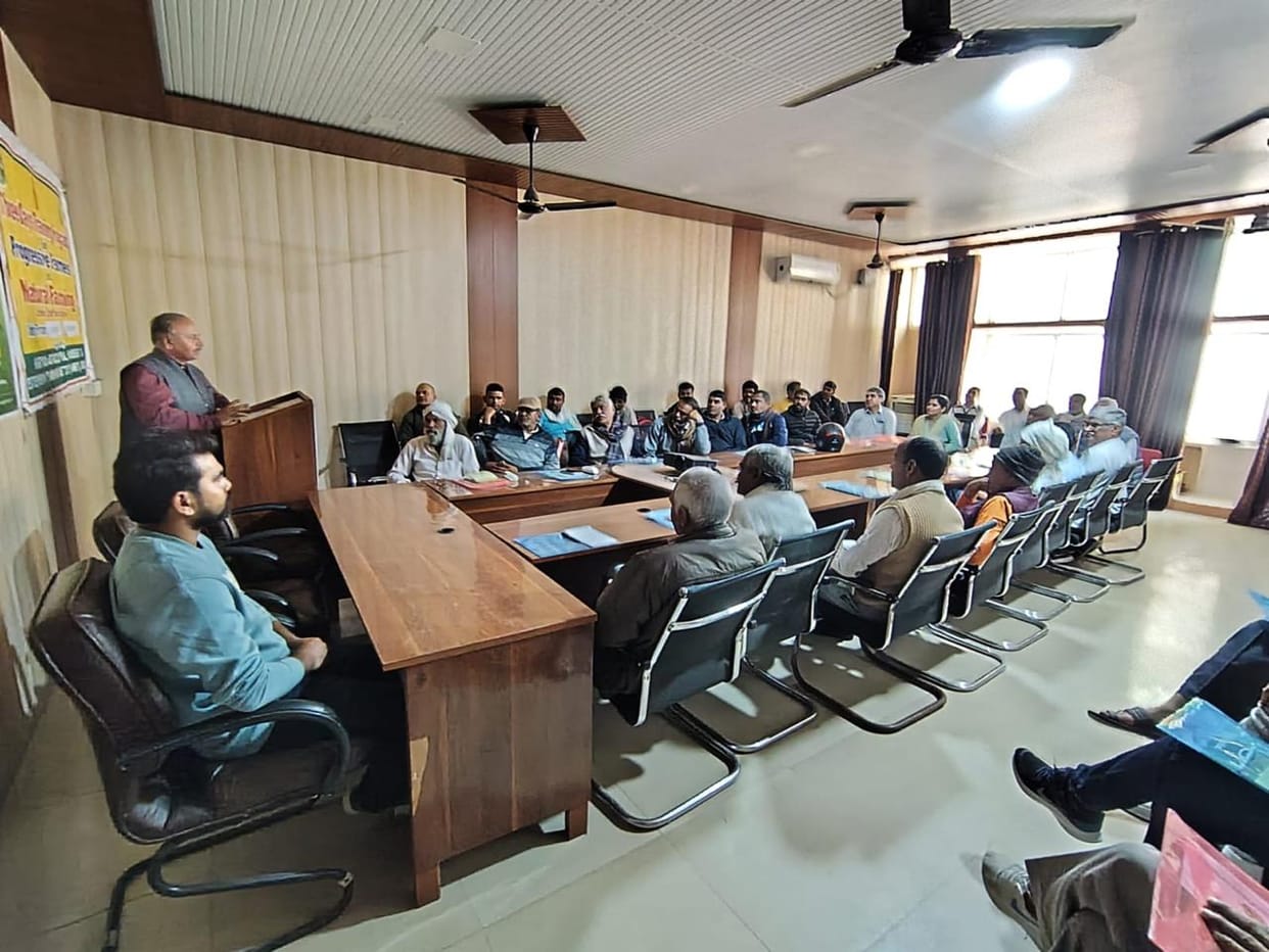 Farmers took information related to natural farming