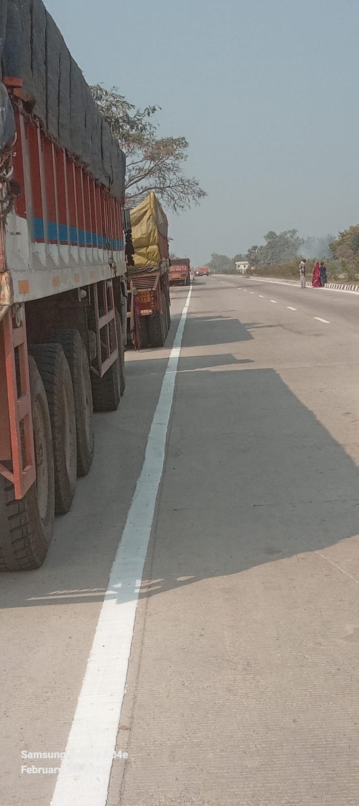 Trucks and trailers parked on the highway are becoming the cause of accidents