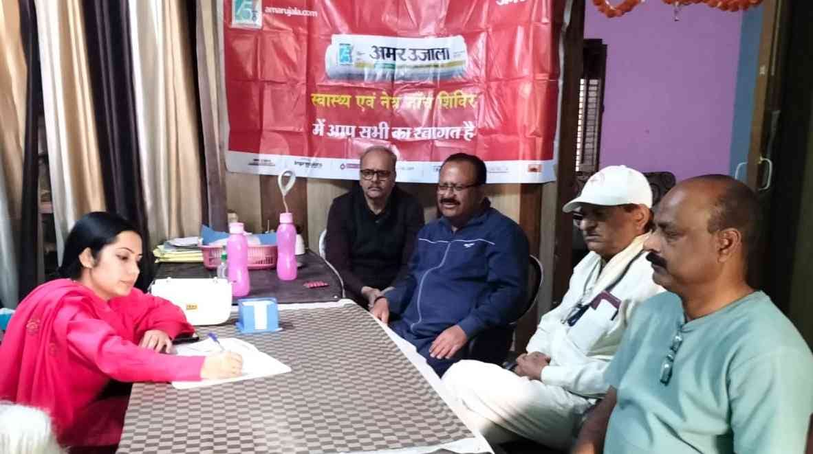 Health check-up of 104 people was done in the camp.