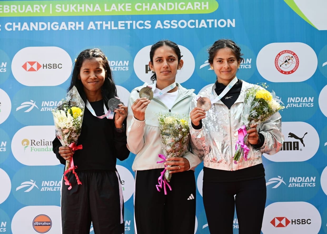 Raveena wins gold, Yogita gets silver in National Open Race Walking