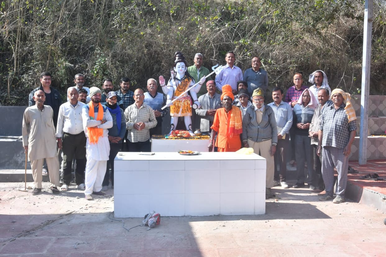 Villagers from three villages together renovated the Muktidham