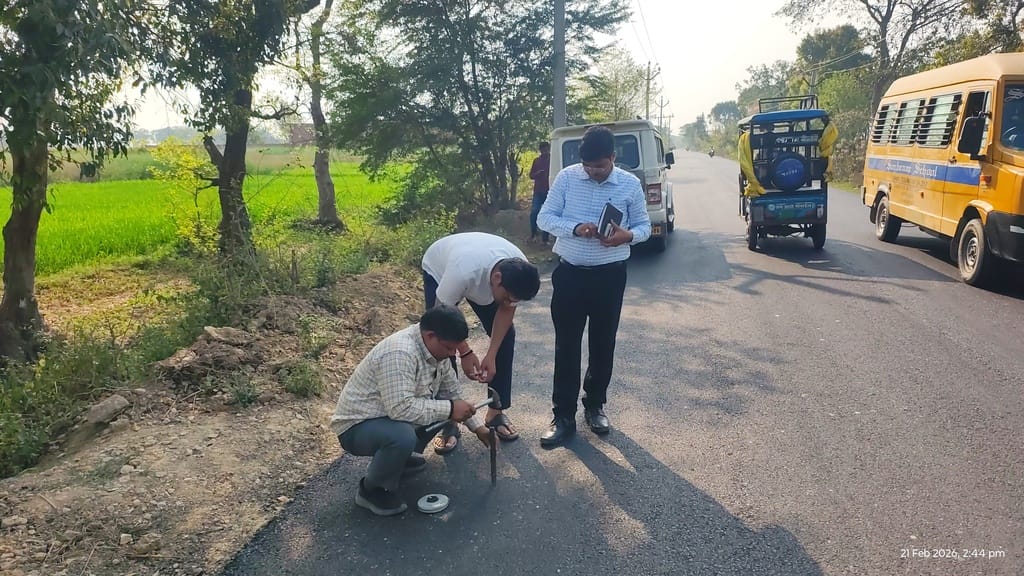 Notice to the executing agency on irregularities in road construction