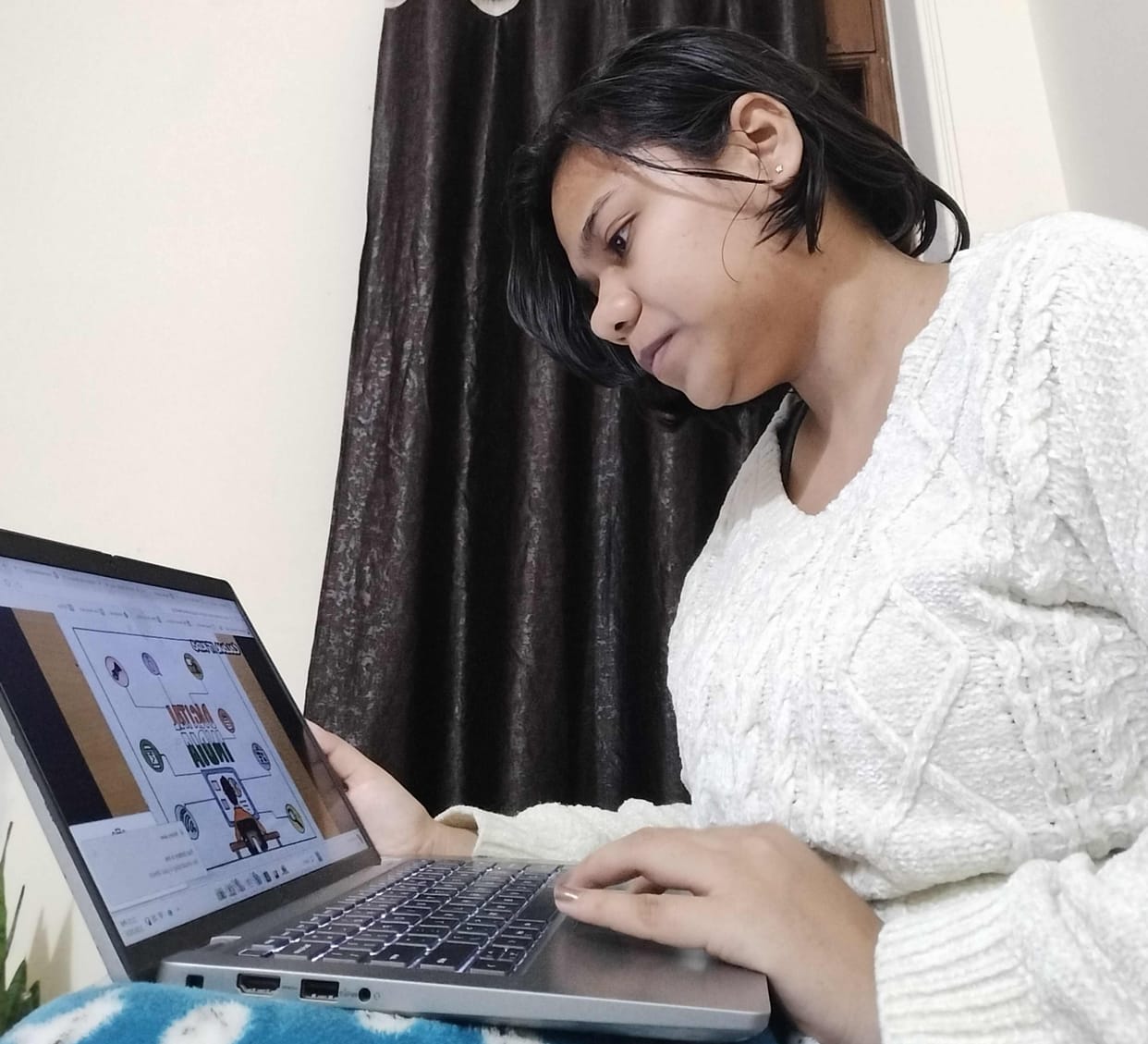 Aman got first place in online PPT competition