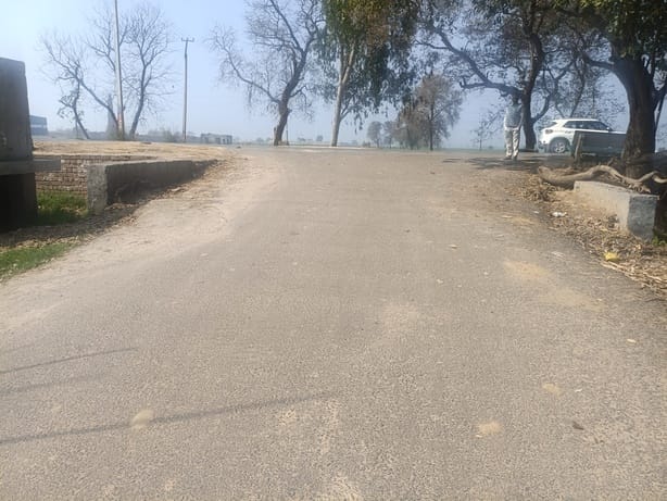 Accidents are occurring due to the high height of the ramp at the bus stand in Bhimwala village.