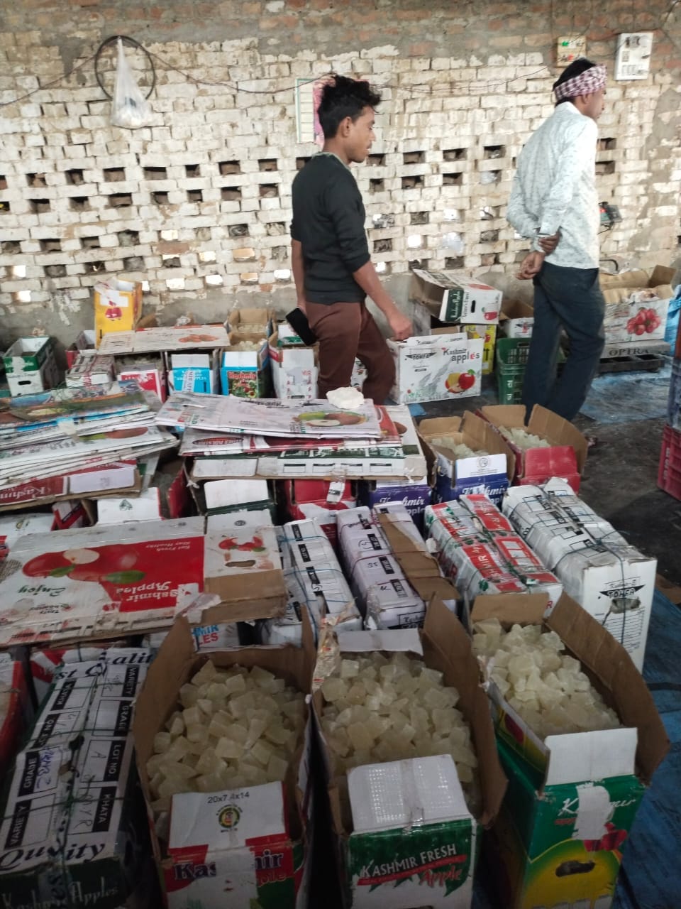 1160 kg of poor quality petha seized