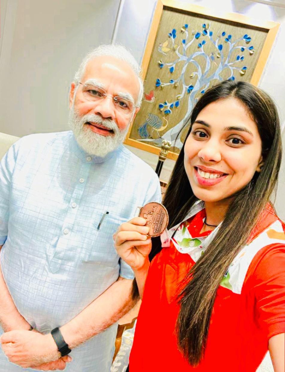 Manisha Moun of Kaithal became a master in boxing.