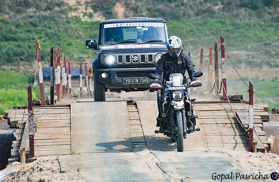 The thrill of speed and balance was seen in the adventure rally