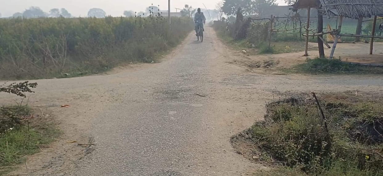 All three PWD roads are damaged, gravel scattered