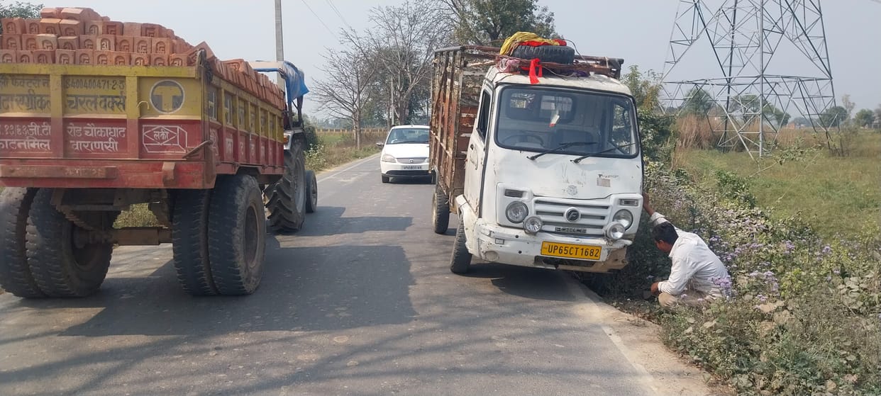 The Thanagaddi-Modhaila road has become a 'death trap'; tracks haven't been laid even after two years