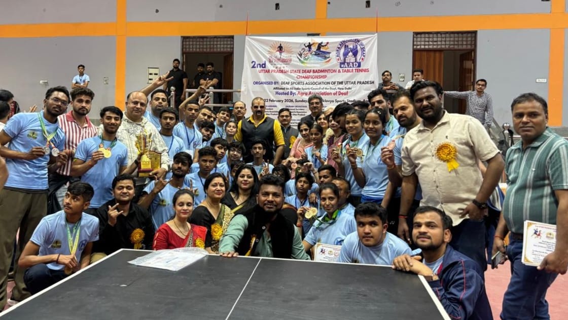 Enthusiasm shown in State Deaf Badminton and Table Tennis Championships