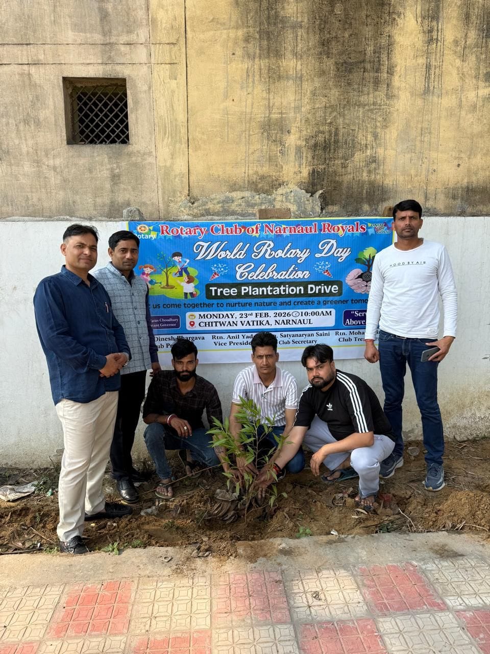 World Rotary Day celebrated by planting trees