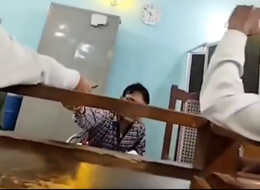 Video of extortion at registrar's office goes viral