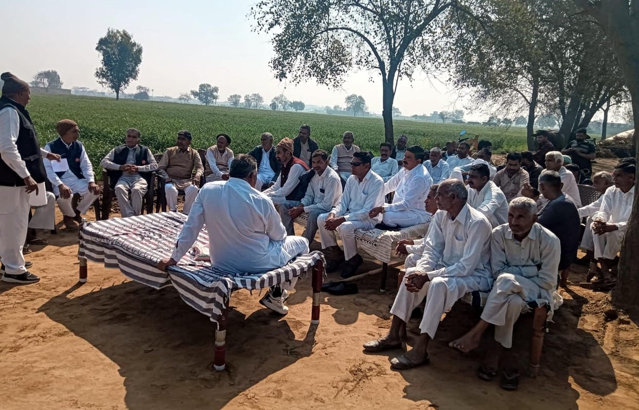 Farmers expressed anger over beans, waterlogging and insurance claims