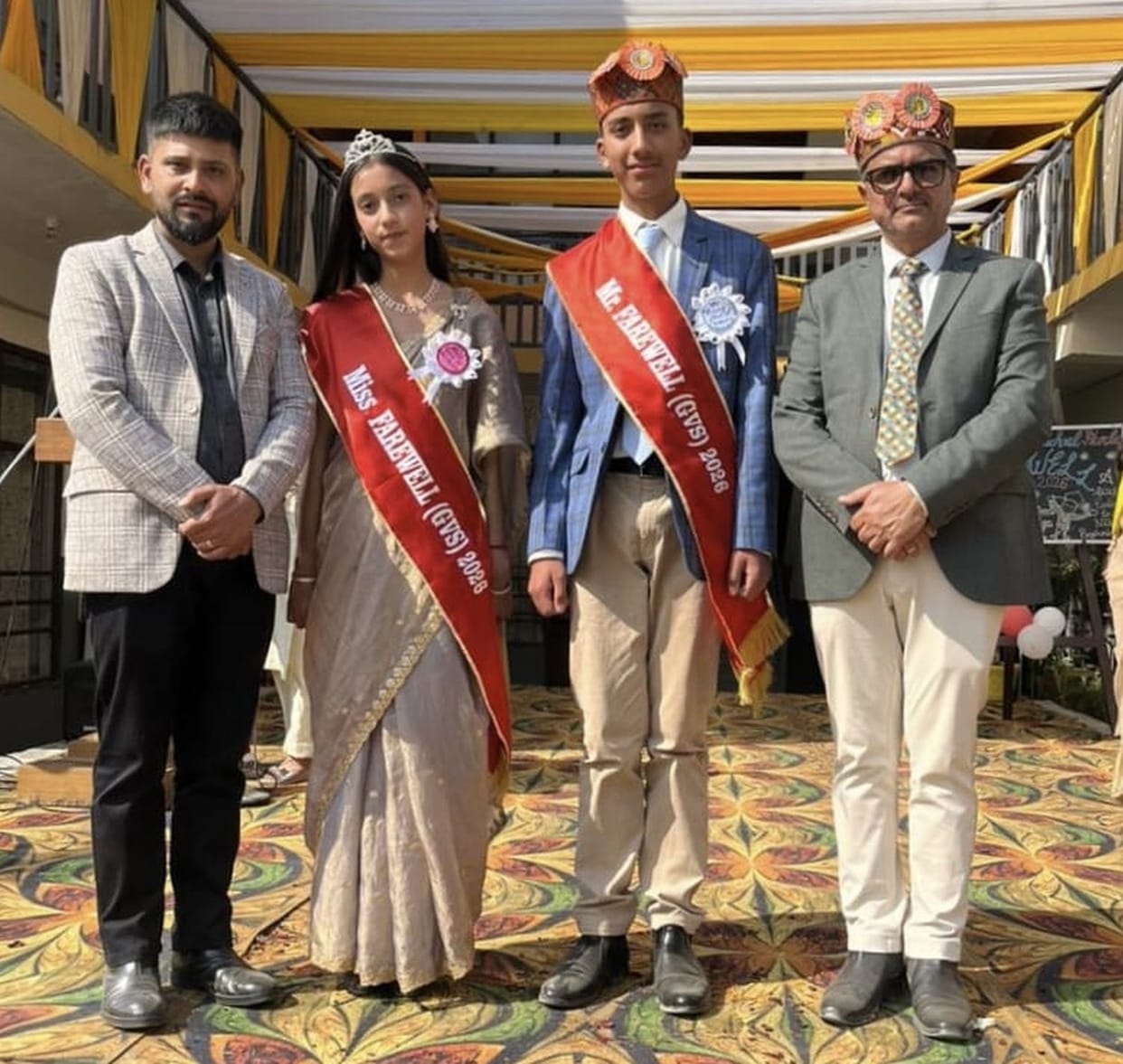 Kinjal was chosen as Miss Farewell and Ayush as Mr. Farewell.