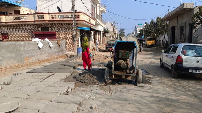 Drain in the final stages of construction to drain contaminated water