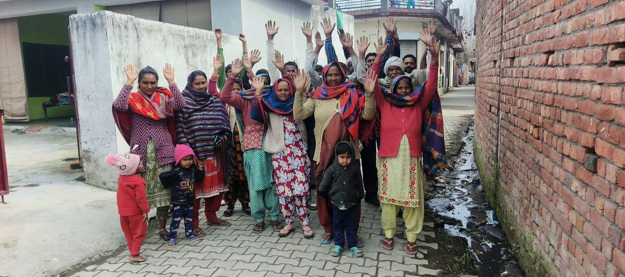 Villagers expressed anger due to the filth
