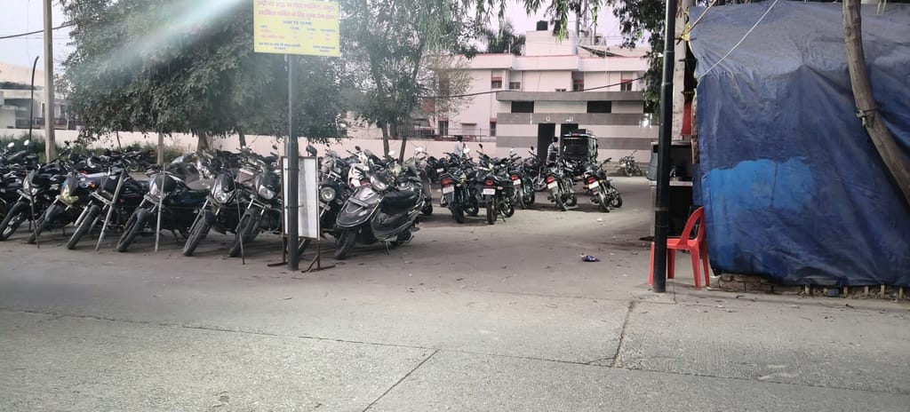 Three times the parking fee charged at Indri bus stand