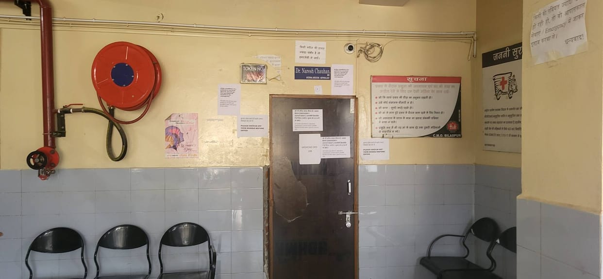 The only medicine specialist in the district hospital is responsible for the OPD.