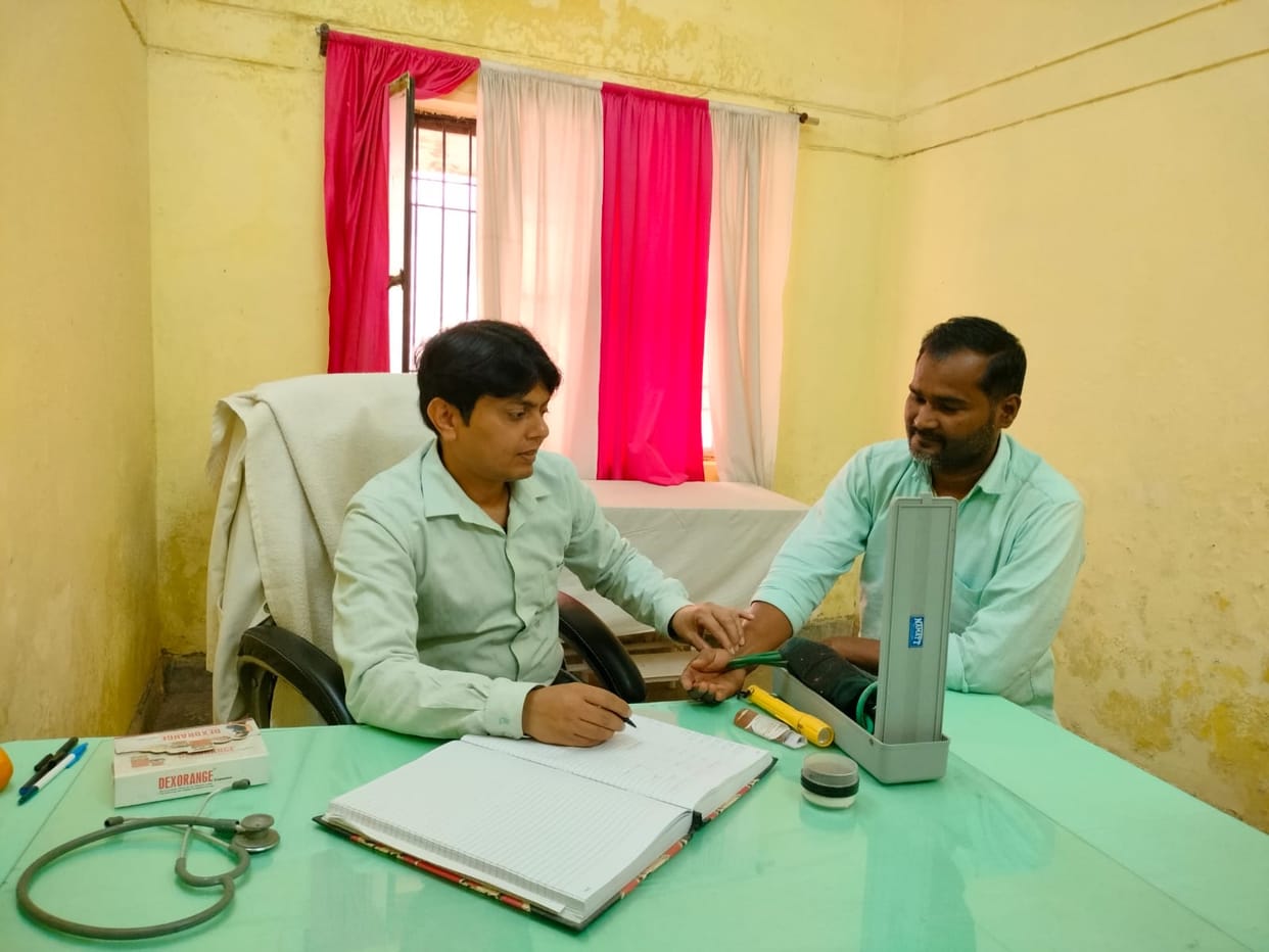 Health check-up of 1187 patients was done in the health fair.