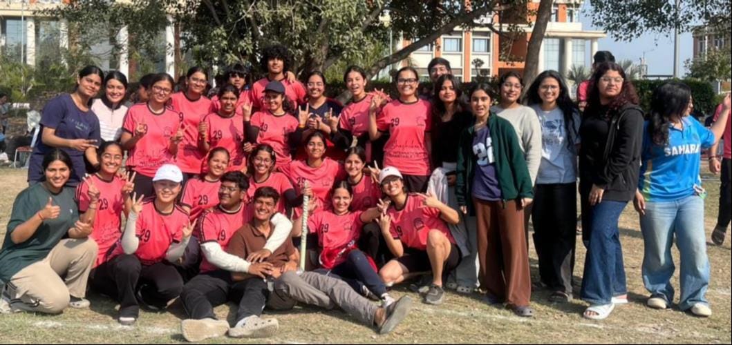 Players showed their passion in the games of National Law University.