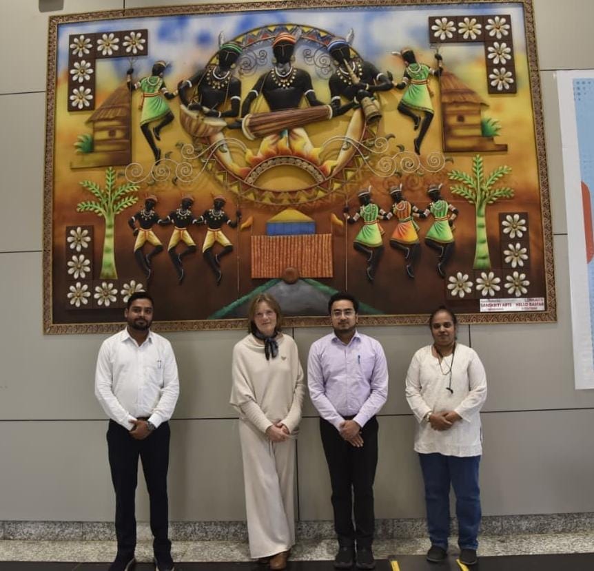 International expert Ms. Kirsi Hyvärinen received a warm welcome at Maa Danteshwari Airport