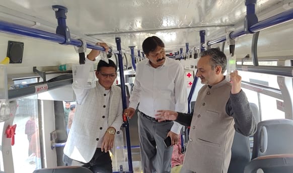 HRTC's new electric bus successfully trialed in Dharamshala