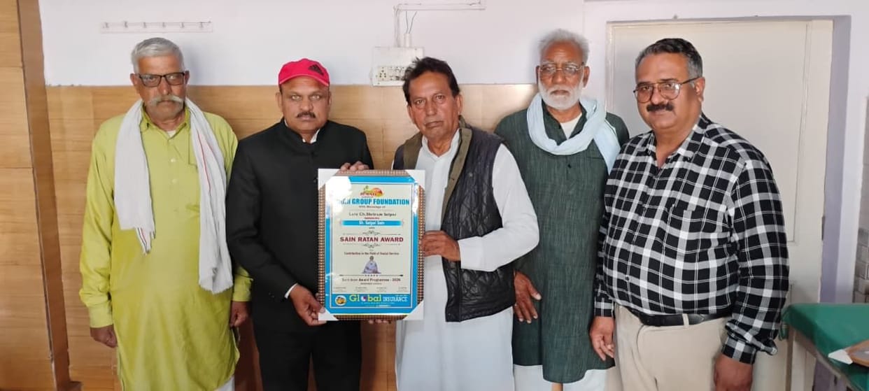 Social workers honored with San Ratna Award in Narwana