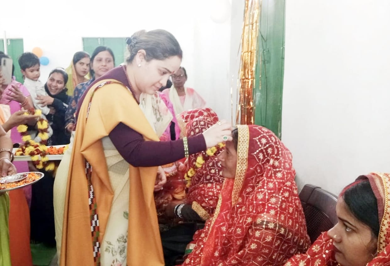 Annaprashan of children was done in Anganwadi center