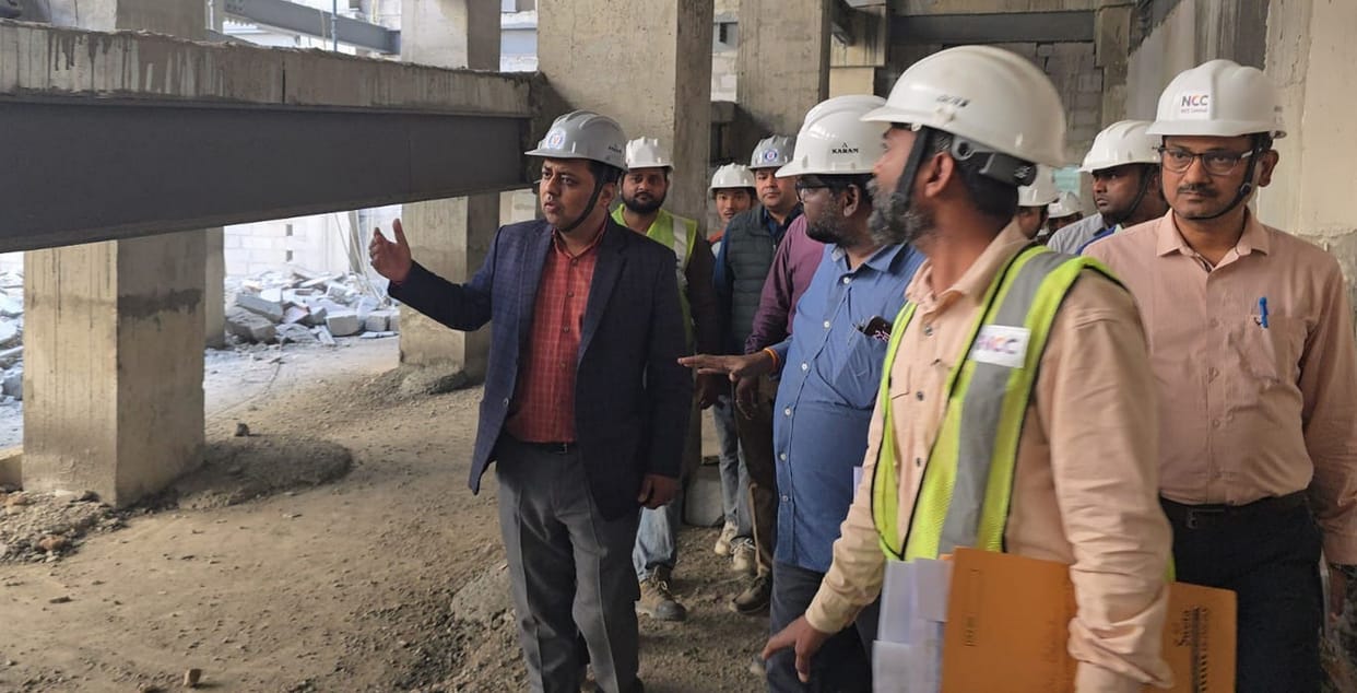 DM reprimands officers for slow progress of AIIMS
